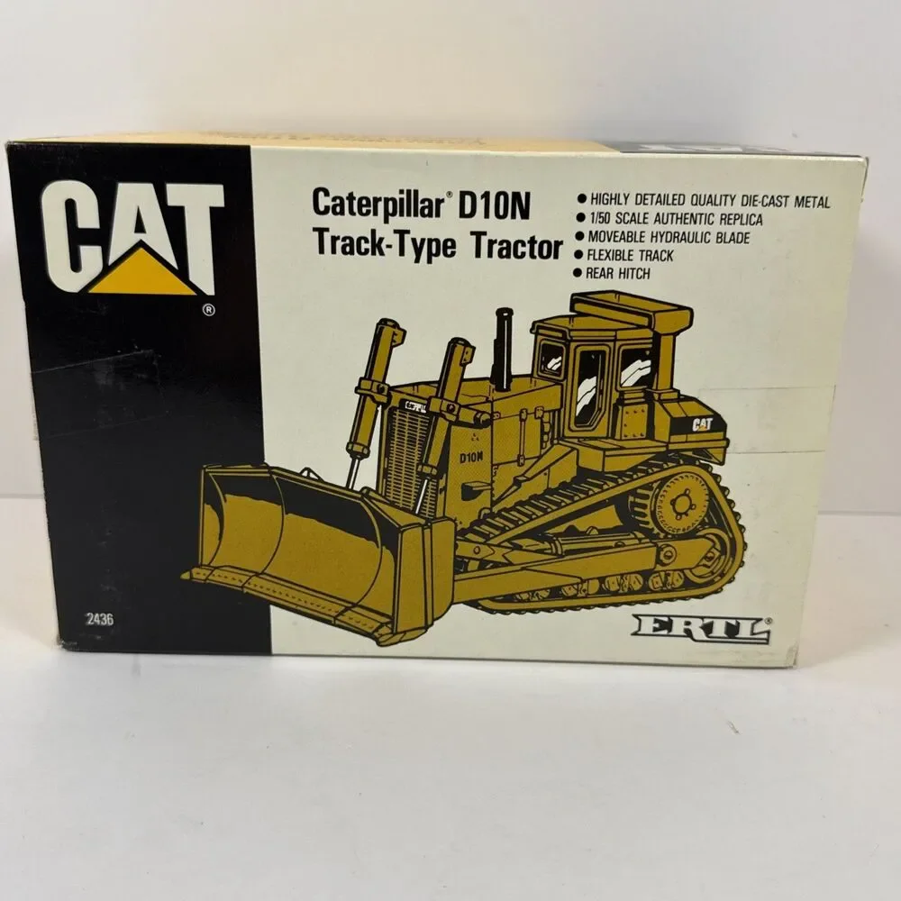 ERTL 1:50 Scale Highly Detailed Caterpillar D10N Bulldozer Track-Type Tractor